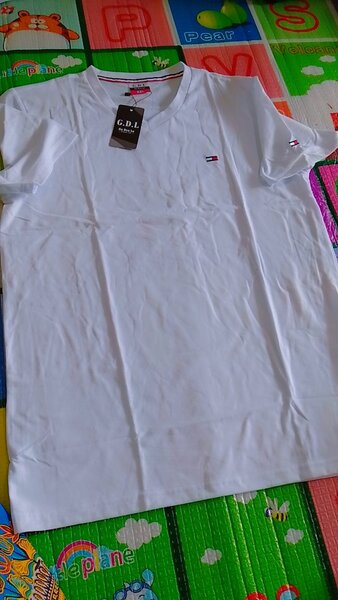 T-shirt blanc en coton