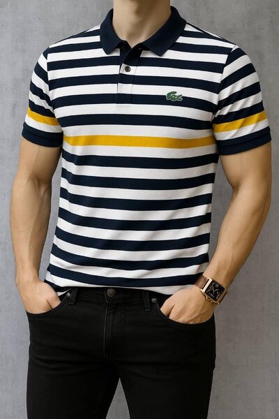 Polo rayé élégant pour hommes