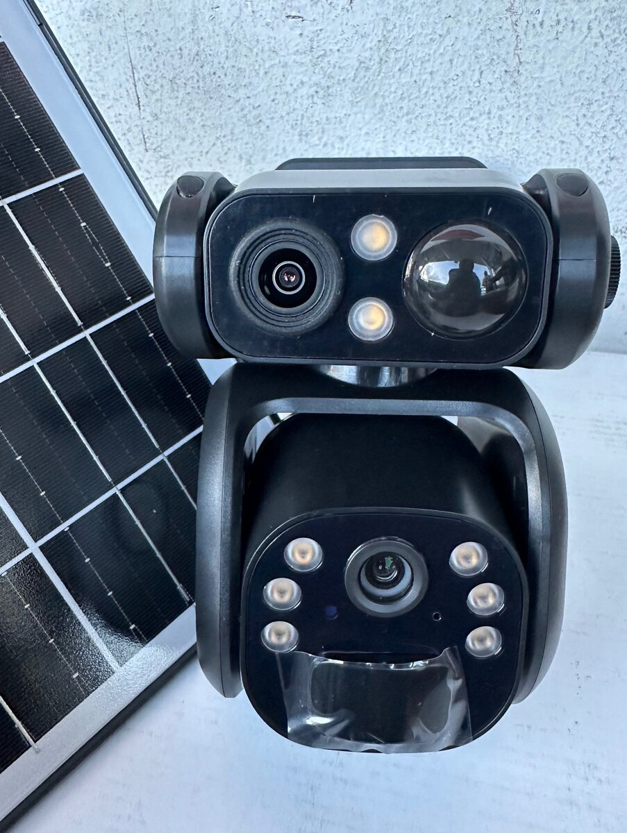 Solar 4G camera 2MP+2MP Dual lens 2 way audio (UBOX APP)