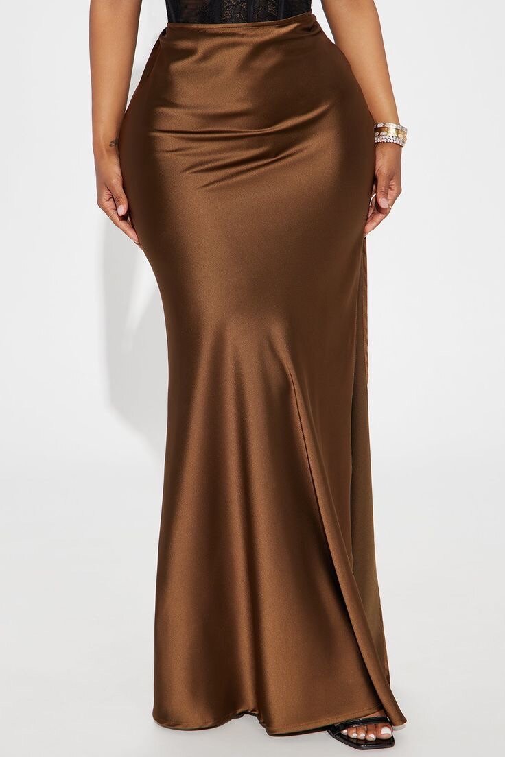 Jupe En Satin Élégante Pour Femme
