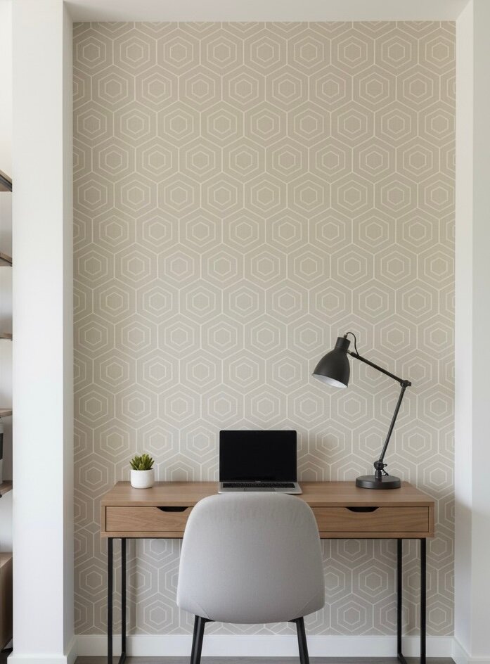 Papier peint géométrique moderne