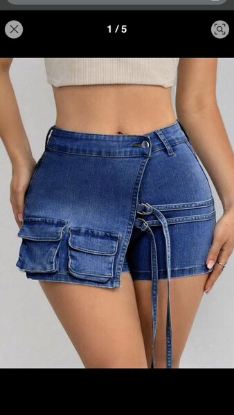 Shorts en jean à poches