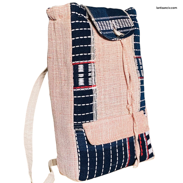 Sac à dos en toile artisanale