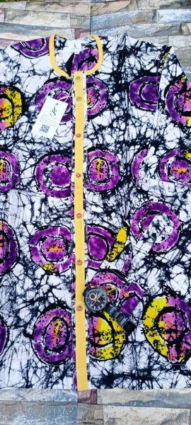 Chemise africaine wax élégante