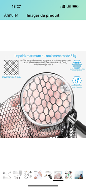 Épuisette polyvalente robuste