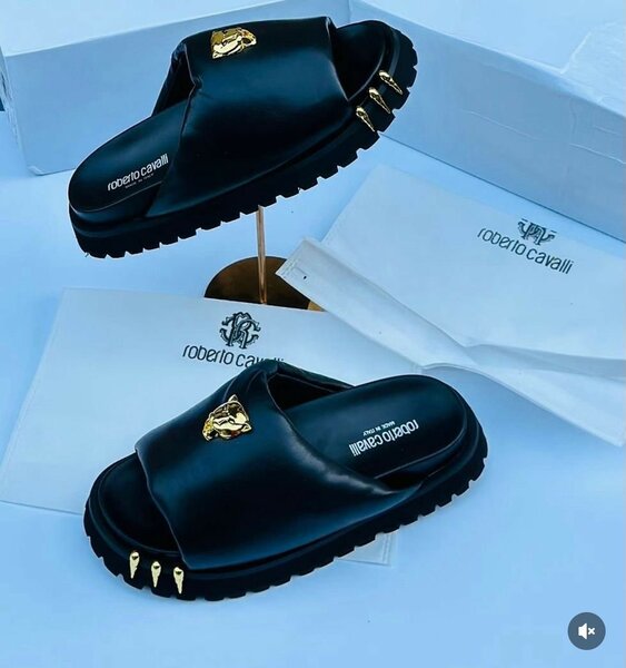 Sandales Luxueuses en Cuir Noir