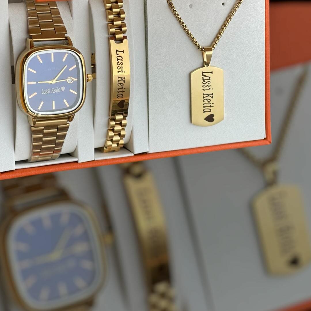 Complet montre et bracelet personnalisée