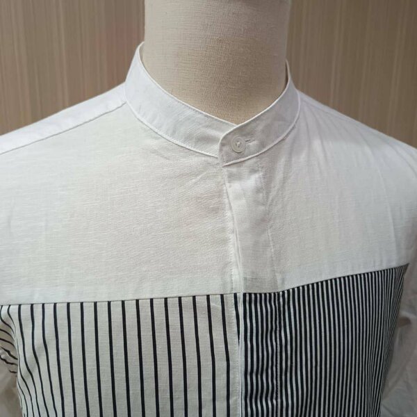 Chemise à rayures en lin