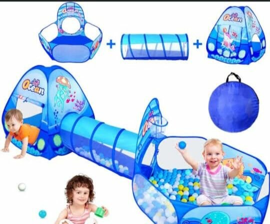 Tunnel tent with balls