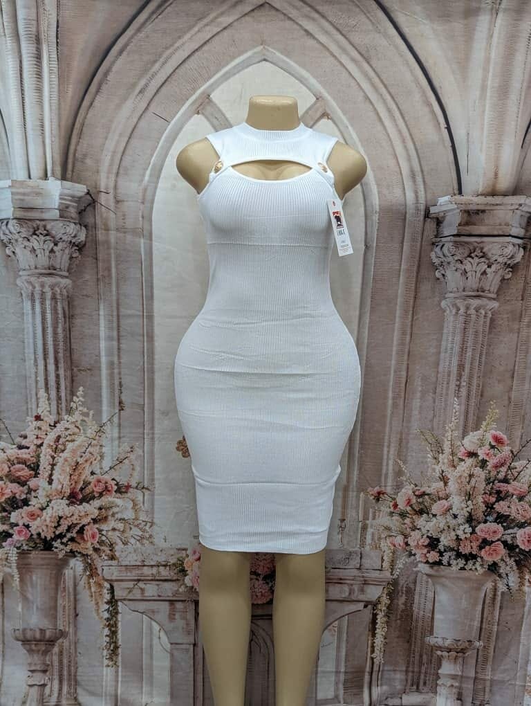 Beautiful and stylish women's dress white