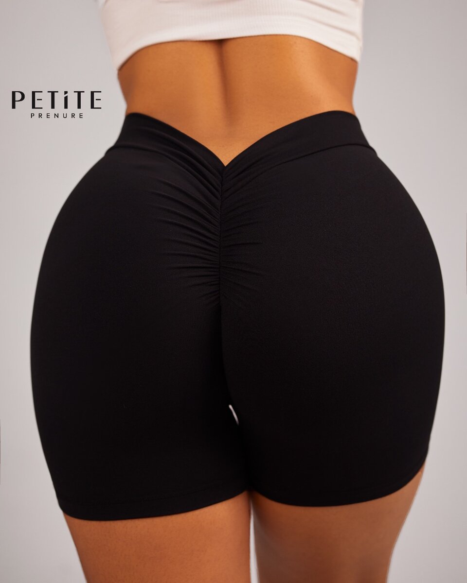 Split bum booty shorts