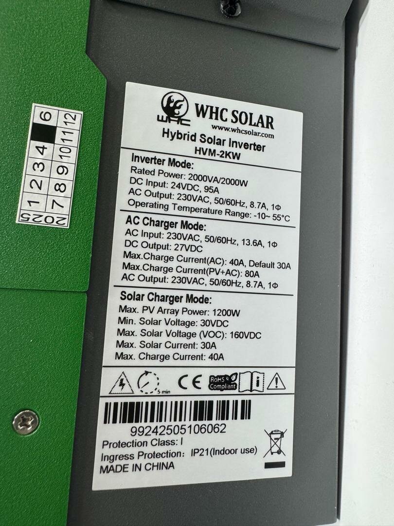 Onduleur Solaire Hybride HVM-2KW