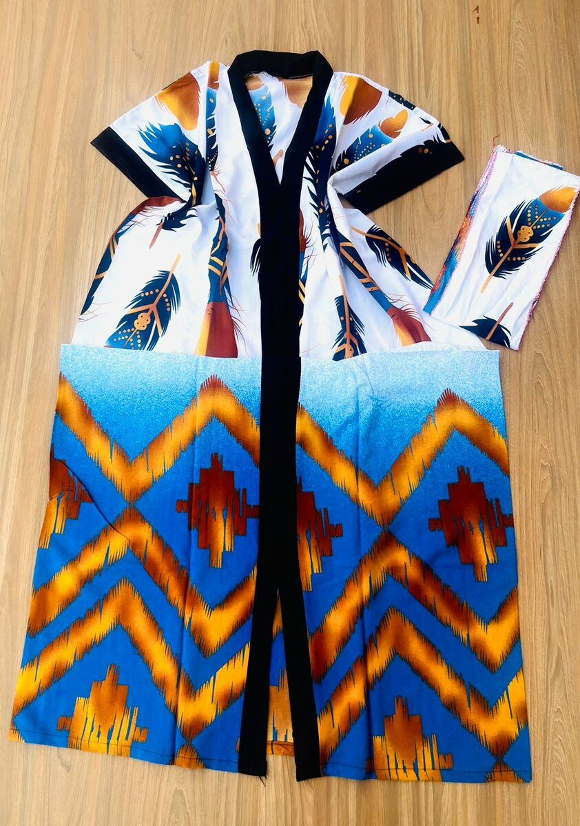 Bubu with inner belt and scarf