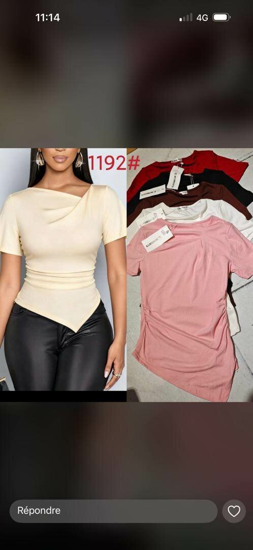 Top asymétrique chic femme