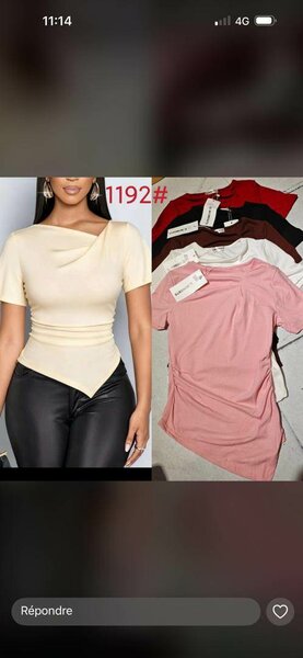 Top asymétrique chic femme