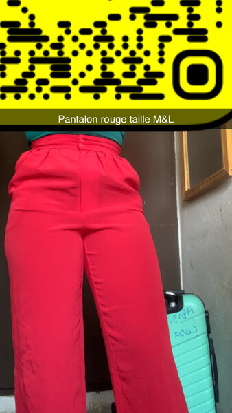 Red Women's Pants M&L