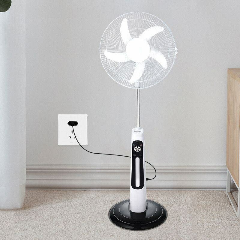 Rechargeable solar fan
