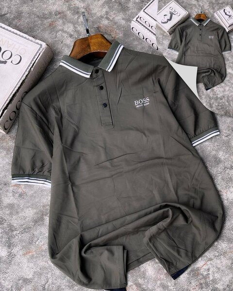 Polo Blanc Élégant Homme