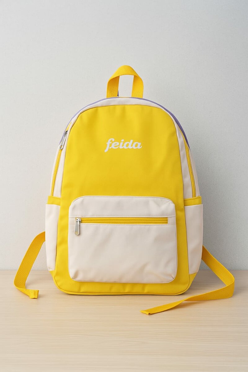 Sac à dos jaune moderne