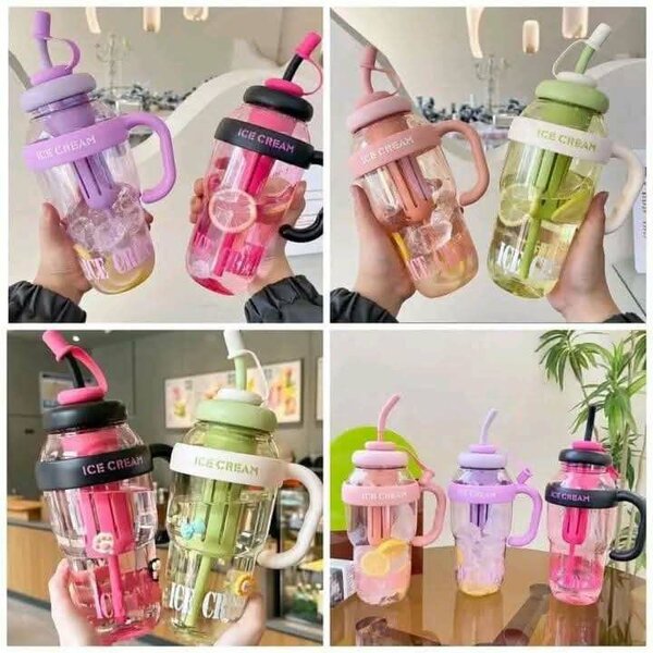 Gourdes glacées avec paille