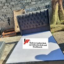 custom made bed with a high base