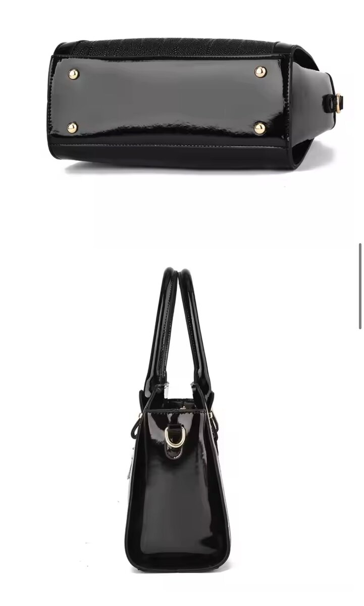 Sac à main en cuir verni