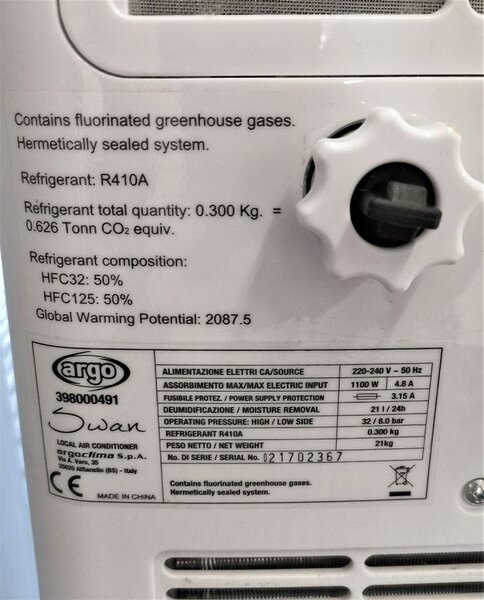 Climatiseur portable Argo Swan