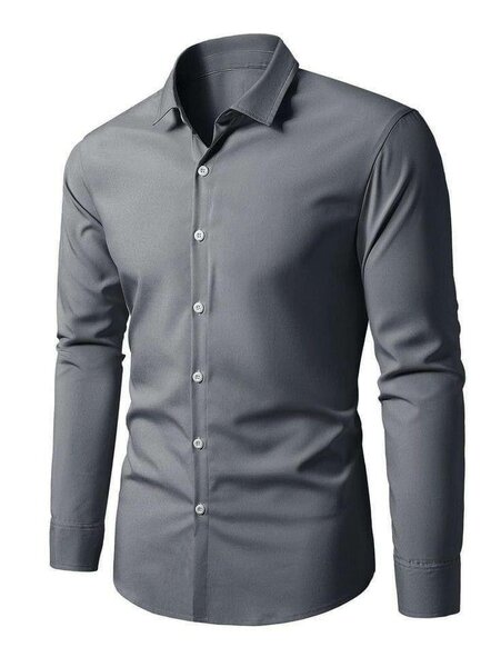 Chemise Élégante Homme Grise