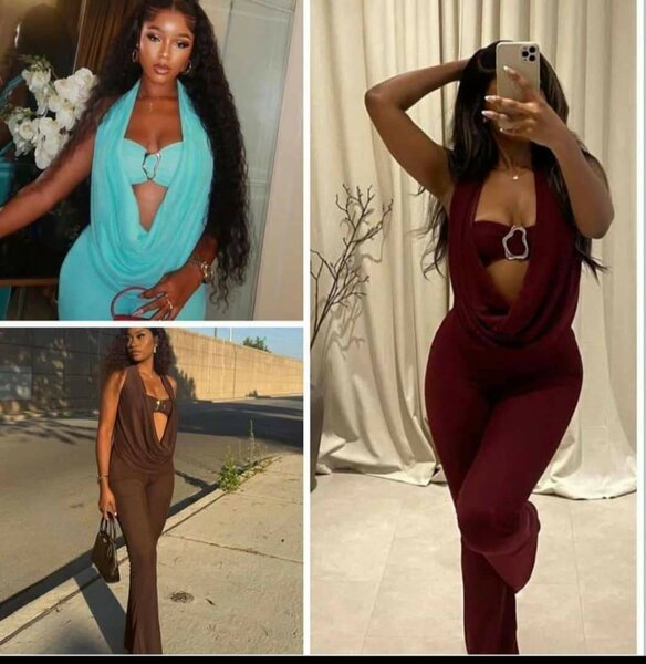 Combinaison élégante décolletée