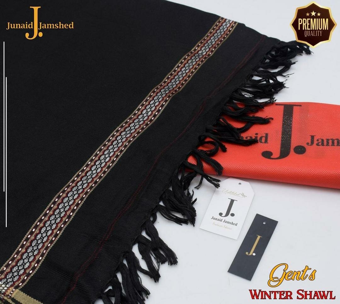 1 PC men's plain whool shawl