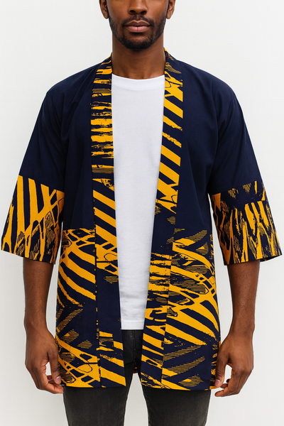 Kimono à motif ethnique moderne