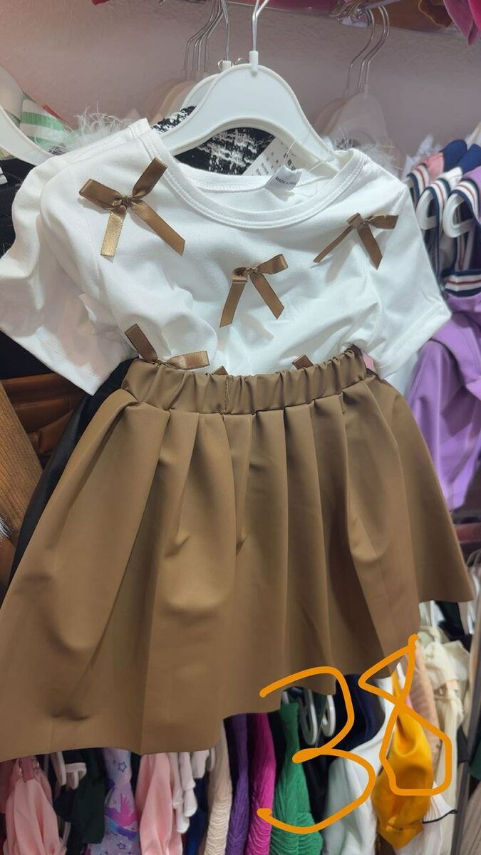 Ensemble fille élégant noeuds