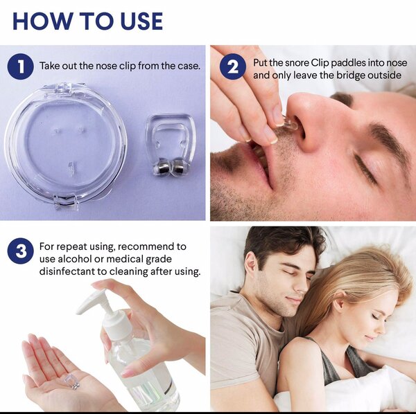 Anti -snoring clipper