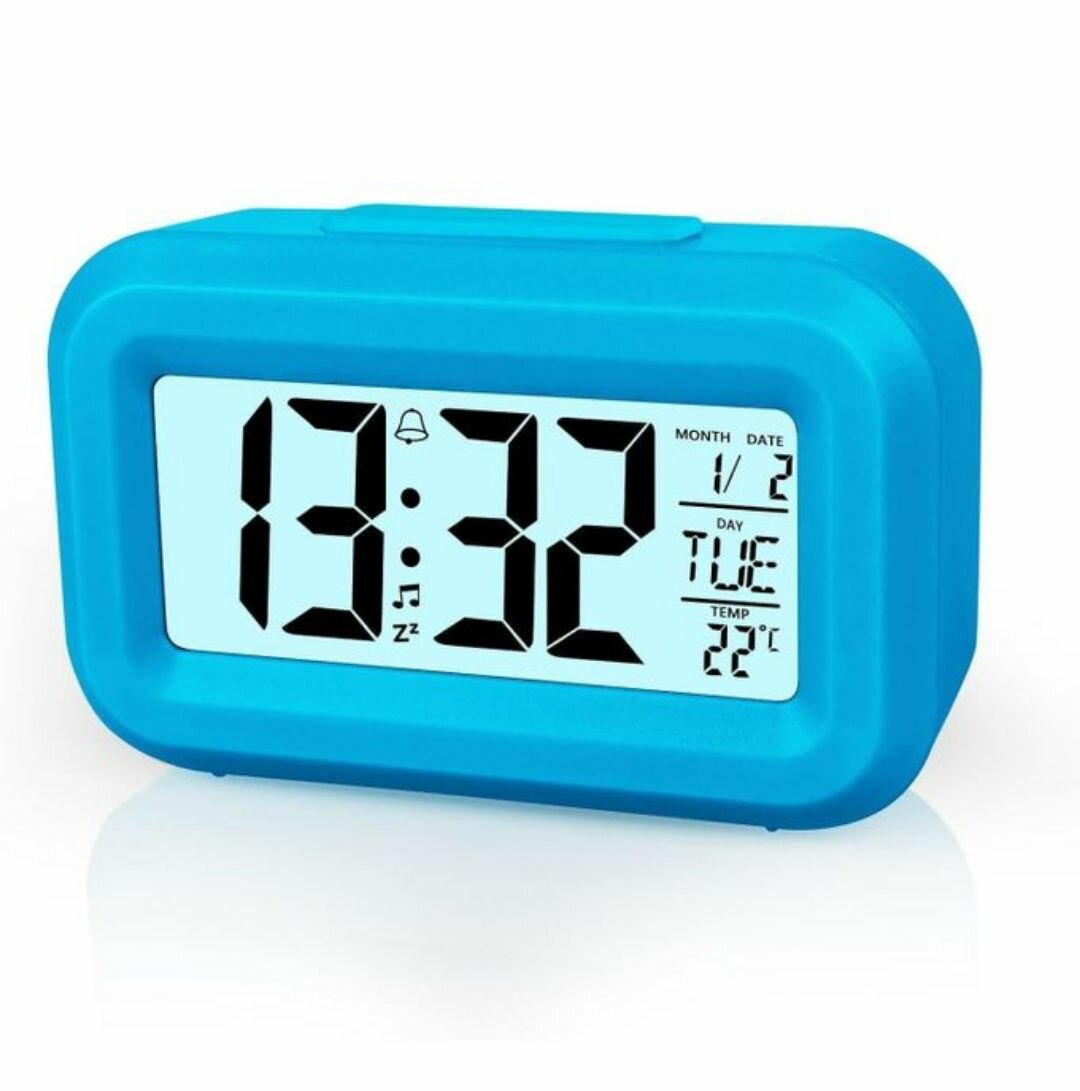 Led Digital Alarm Clock - Blue
