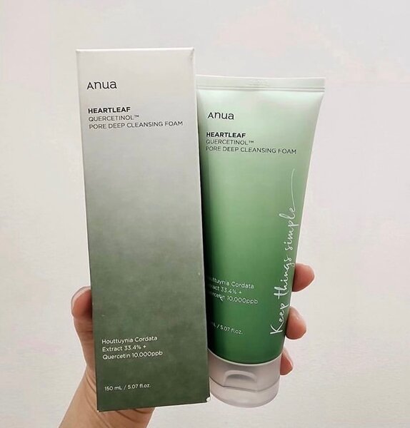 Anua heart leaf foaming cleanser