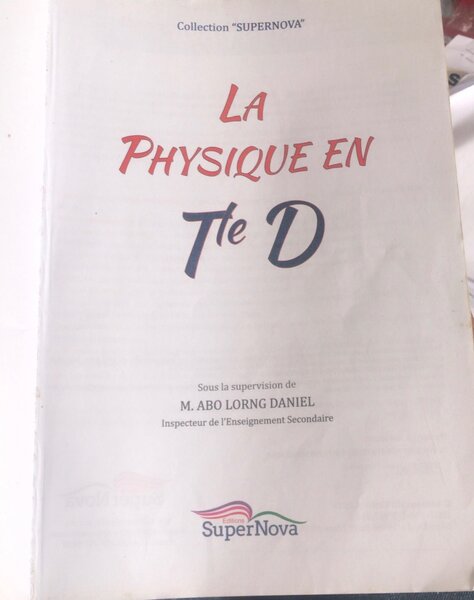 Livre Physique Terminale D
