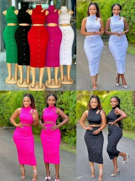 dresses of different colors