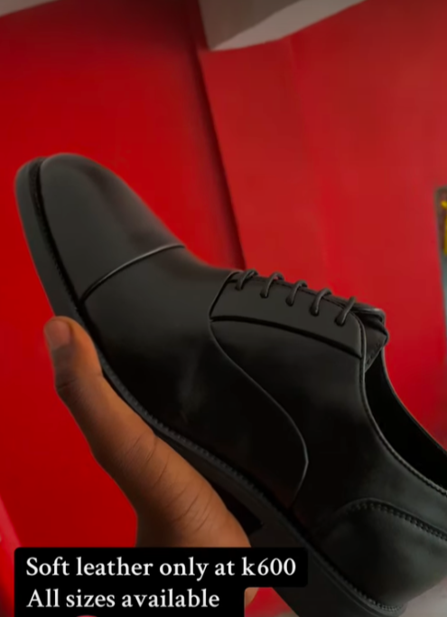 Black soft leather shoes