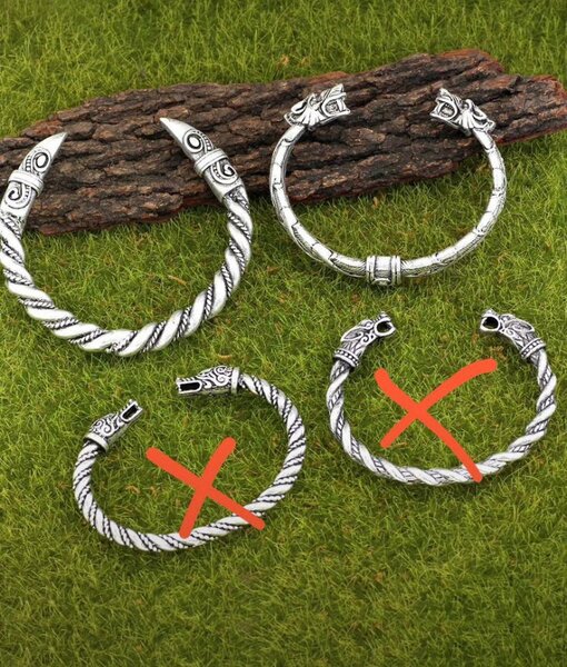 Bracelet Viking Torque en Argent