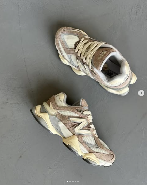 Кроссовки NEW BALANCE 9060 светло-коричневый,кремовый