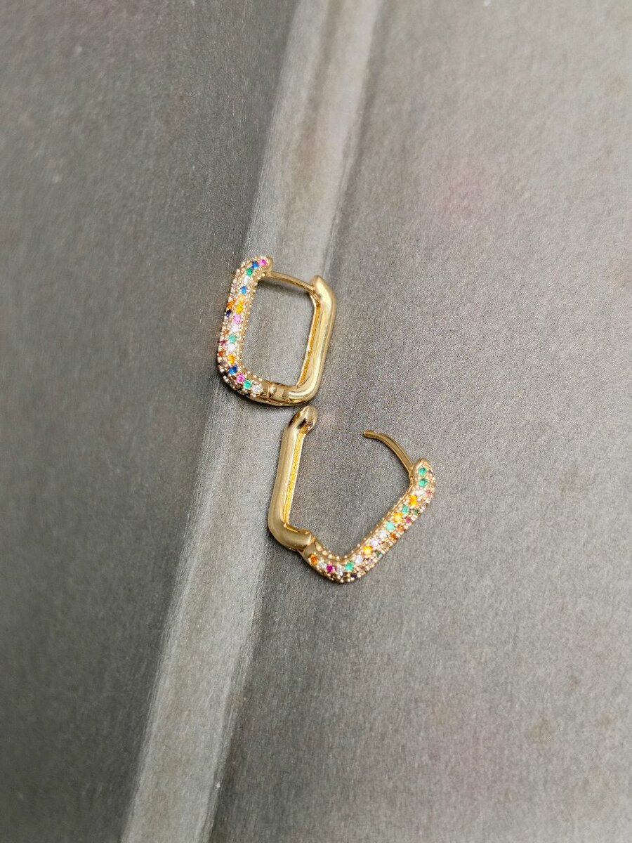 Boucles d'oreilles dorées