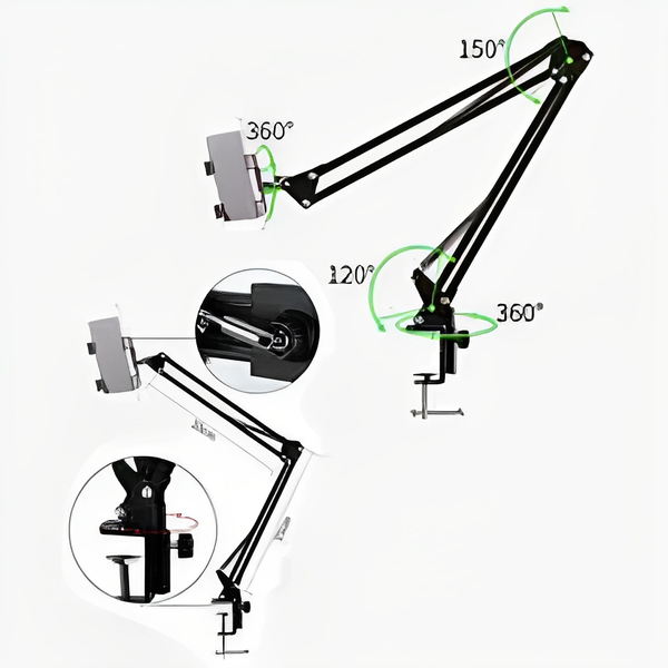 Overhead Mobile Stand - Adjustable and Sturdy Mount