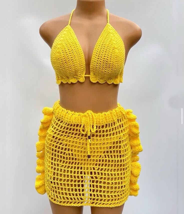 Bikini en Crochet Élégant
