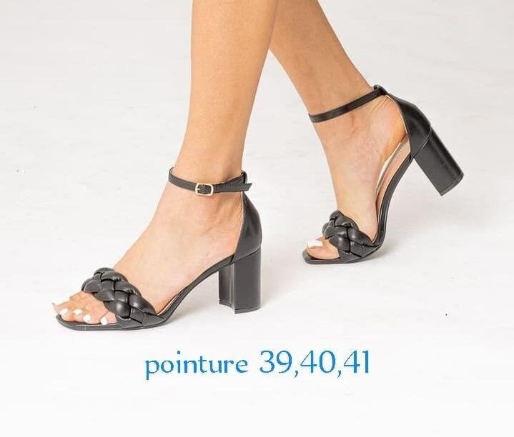 Talon à cordes natté