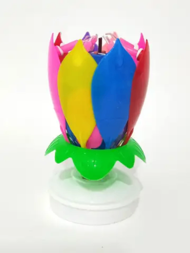 Bougie En fleur musicale