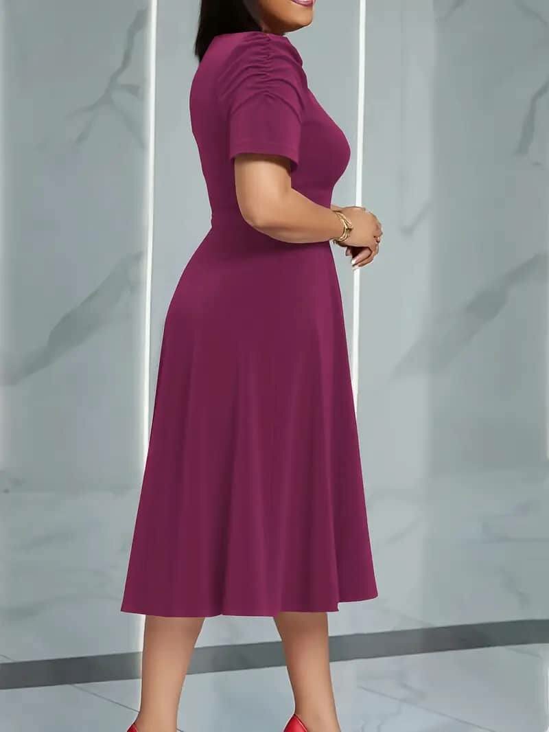 Robe Élégante Ceinturée Femme