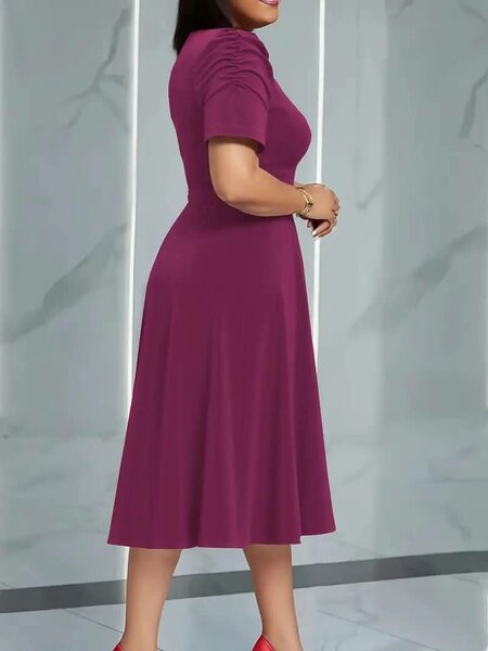 Robe Élégante Ceinturée Femme