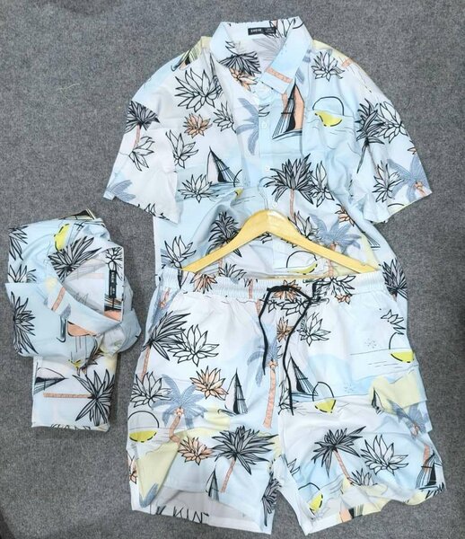 Ensemble été motif palmier