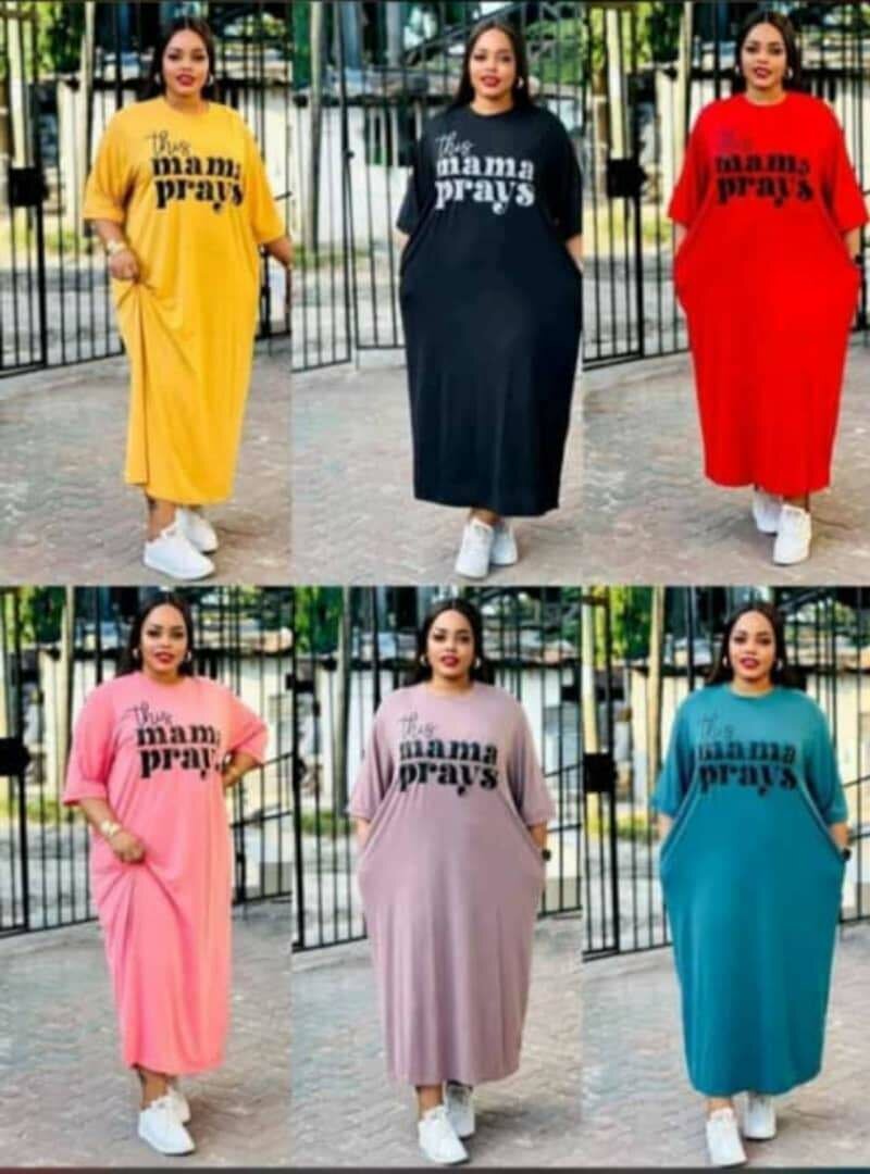 Robe maxi "Mama Prays"