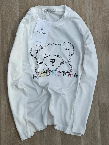 Pull en coton motif ours